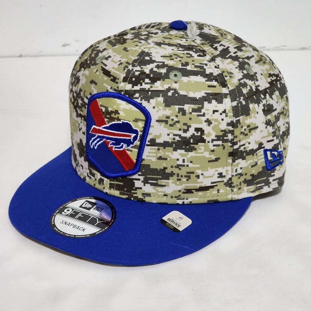 Buffalo Bills New Era Hat 9FIFTY Camo SALUTE TO SERVICE Adjustable Snapback